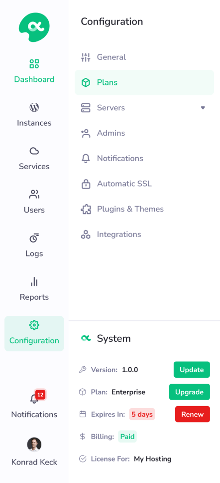 Administration - PanelAlpha