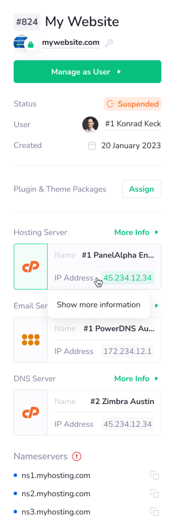 Services - PanelAlpha Administration - Screenshot 1