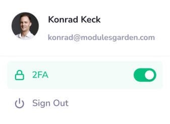 Two-Factor Authentication - PanelAlpha Next-Level Client Panel - Screenshot 1