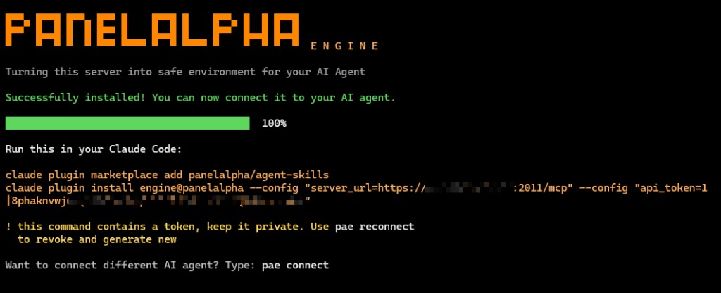 Installer finished: copy the Claude Code command it printed