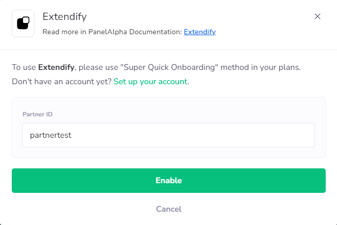 Extendify Integration - PanelAlpha Documentation